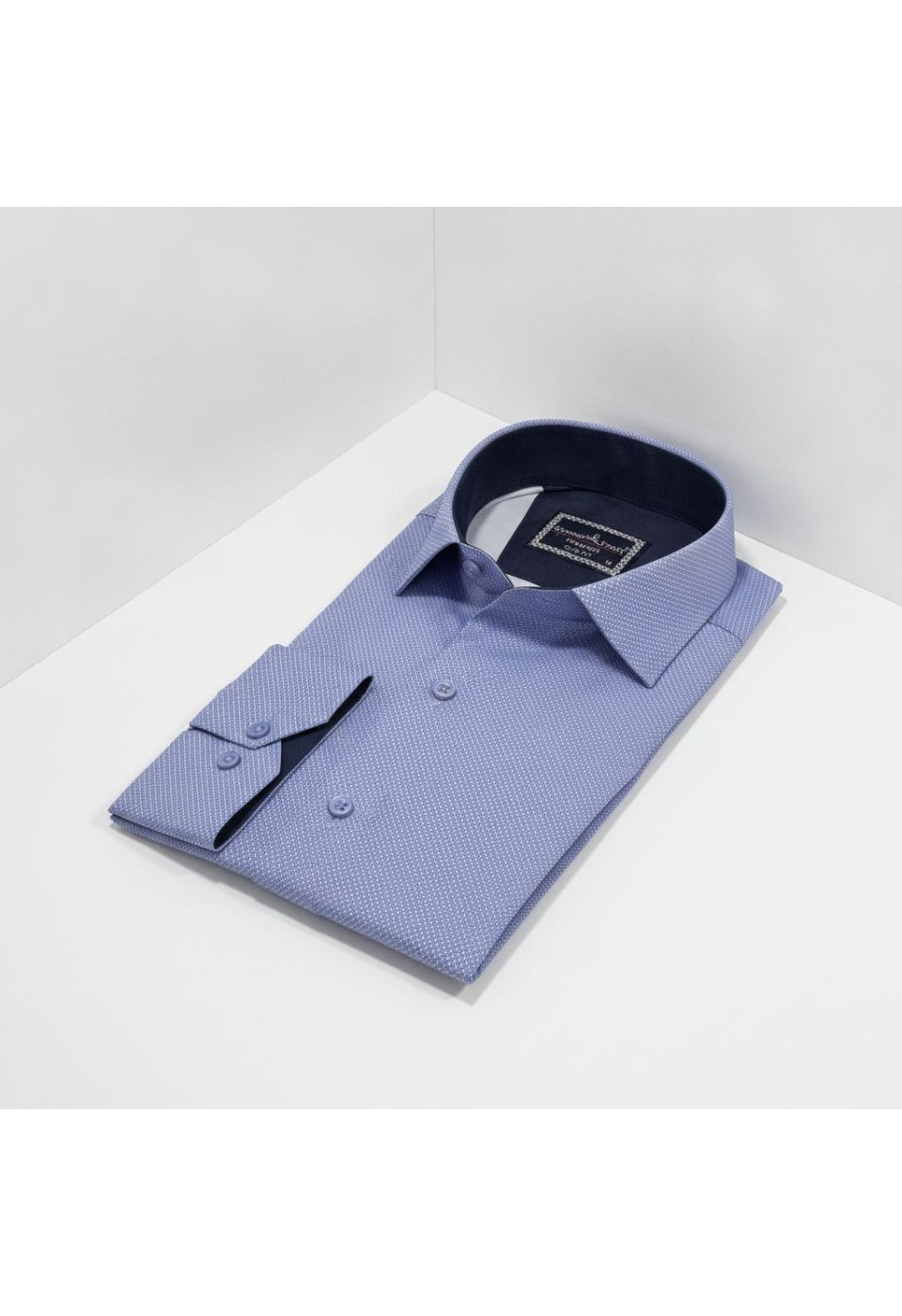 Slim Fit Uzun Kol Desenli Saten Gömlek 3GMK312478006 - Giovanni Fratelli