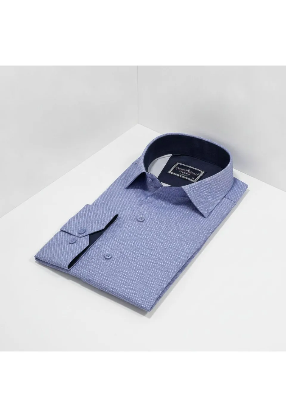 Slim Fit Uzun Kol Desenli Saten Gömlek 3GMK312478006 - Giovanni Fratelli