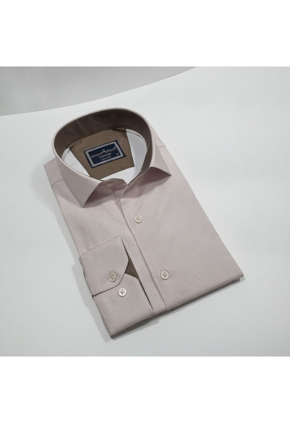 Slim Fit Uzun Kol Desenli Saten Gömlek 3GMK312478007 - Giovanni Fratelli