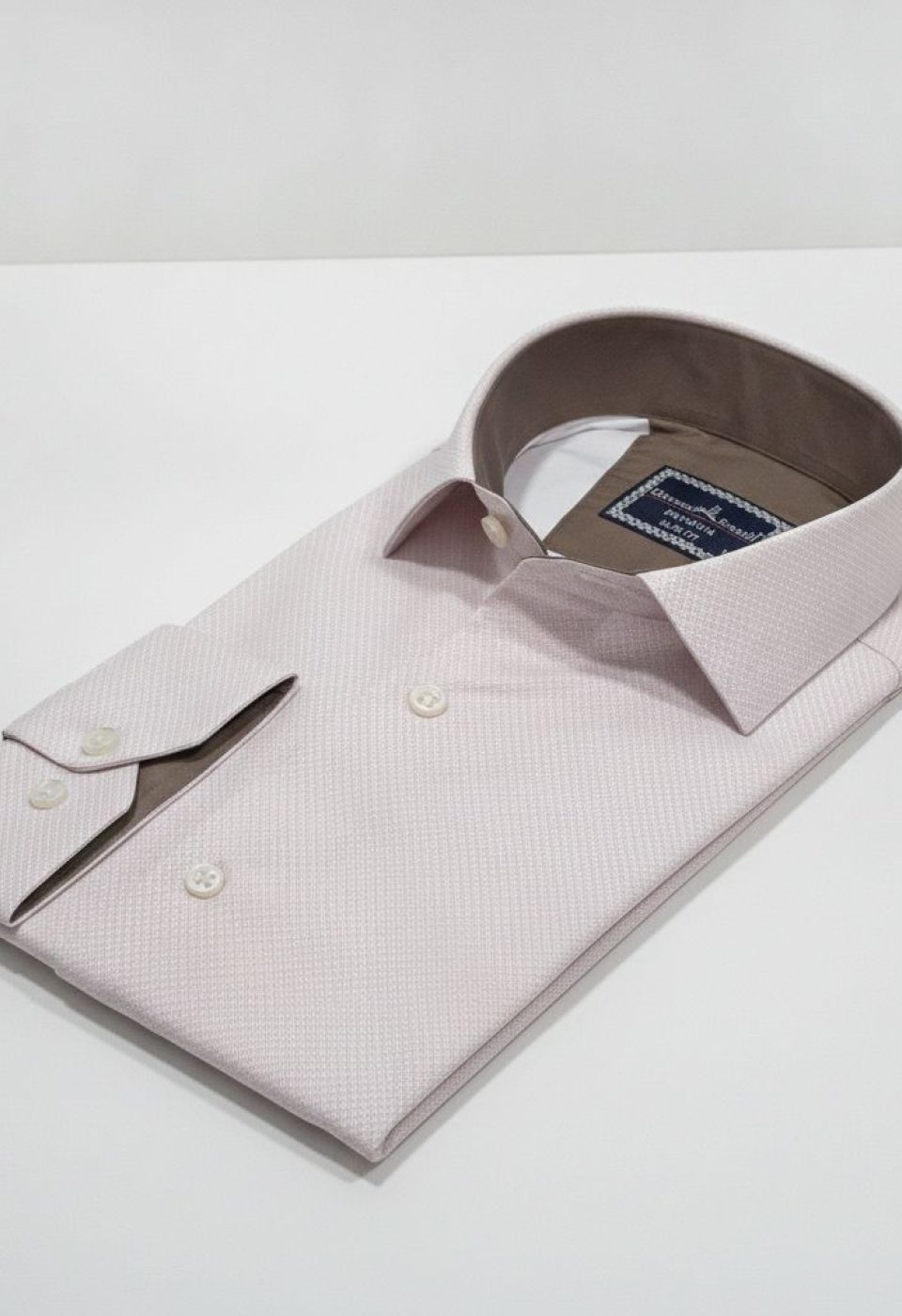 Slim Fit Uzun Kol Desenli Saten Gömlek 3GMK312478007 - Giovanni Fratelli