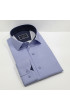 Slim Fit Uzun Kol Desenli Saten Gömlek 3GMK312478008
