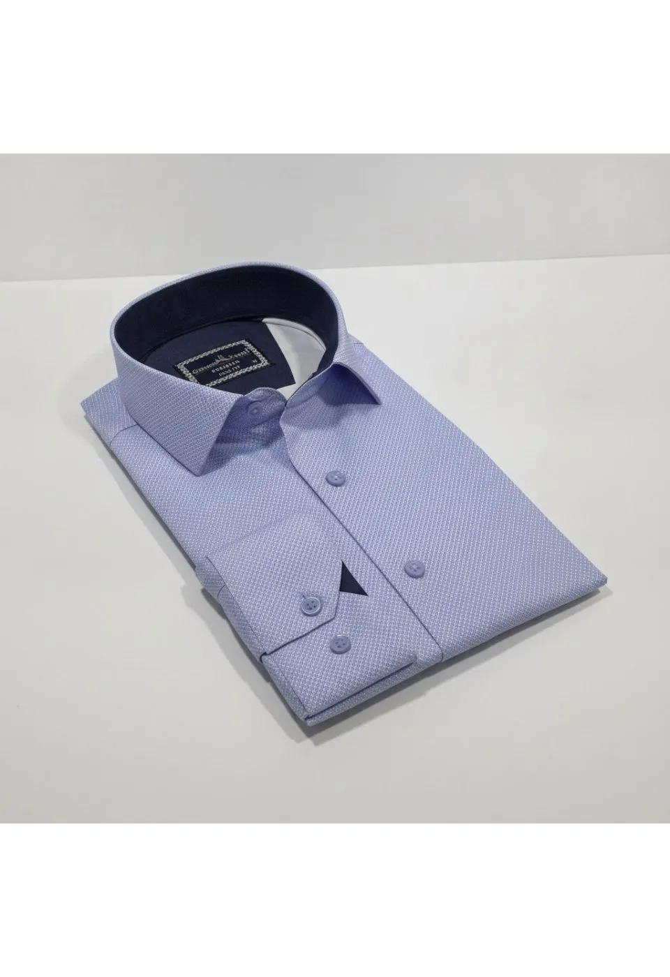 Slim Fit Uzun Kol Desenli Saten Gömlek 3GMK312478008 - Giovanni Fratelli