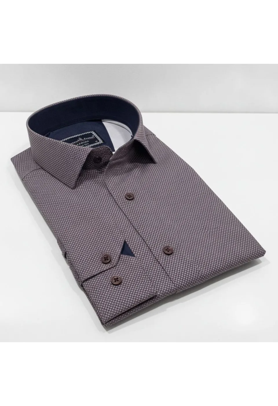 Slim Fit Uzun Kol Desenli Saten Gömlek 3GMK312478009 - Giovanni Fratelli