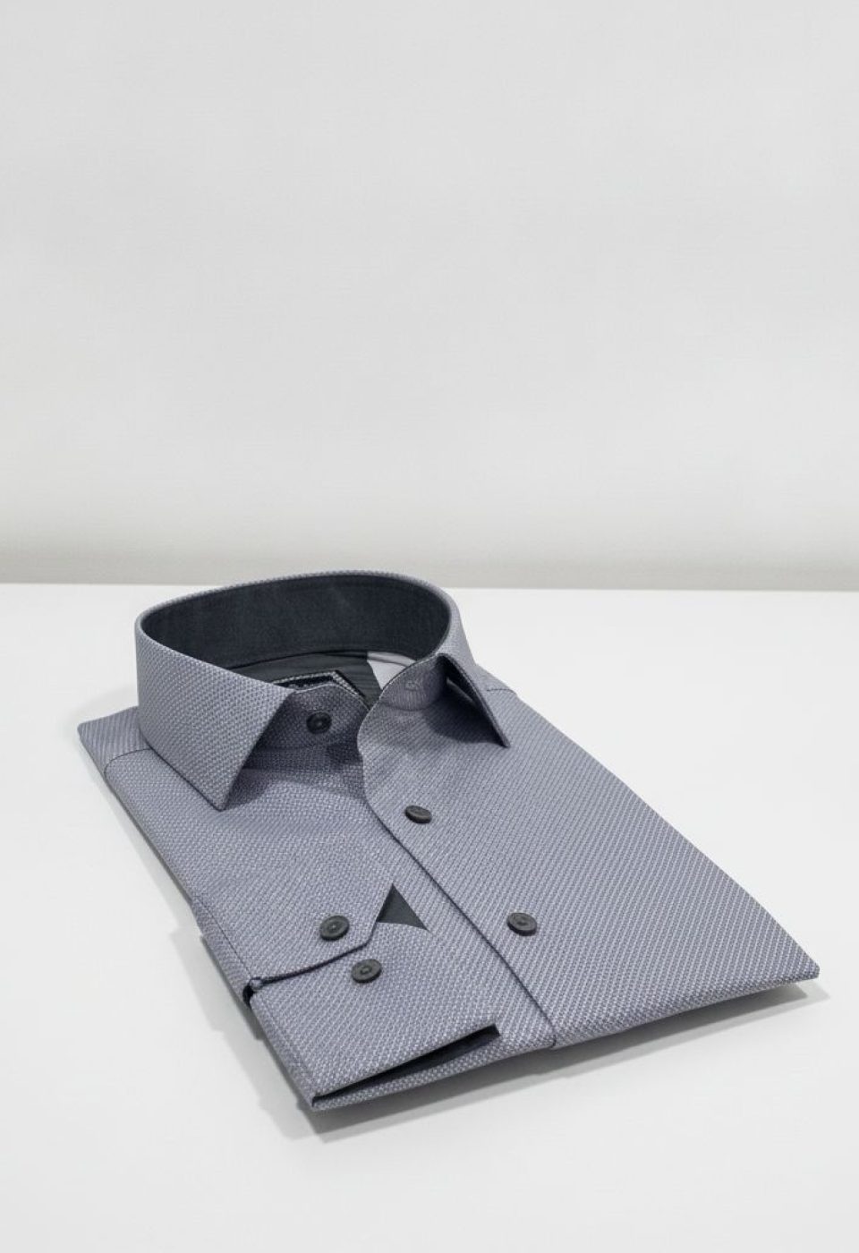 Slim Fit Uzun Kol Desenli Saten Gömlek 3GMK312478010