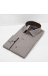 Slim Fit Uzun Kol Desenli Saten Gömlek 3GMK312478011