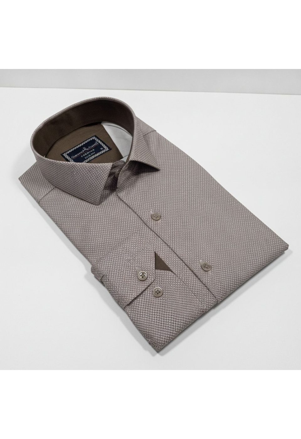 Slim Fit Uzun Kol Desenli Saten Gömlek 3GMK312478011 - Giovanni Fratelli