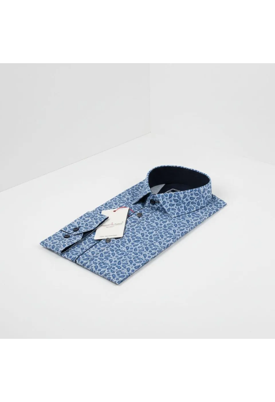 Slim Fit Uzun Kol Desenli Dijital Baskılı Erkek Gömlek 3GMK316115009 - Giovanni Fratelli