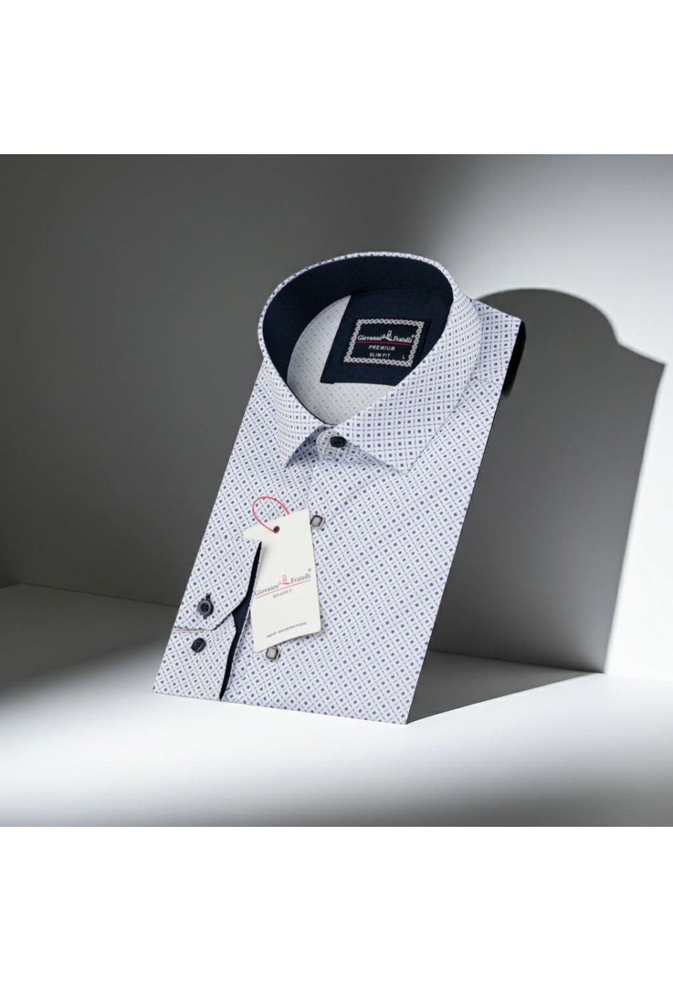 6116 CR DIGITAL 010 Slim Fit Uzun Kol Desenli Dijital Baskılı Erkek Gömlek 3GMK316116010 - Giovanni Fratelli
