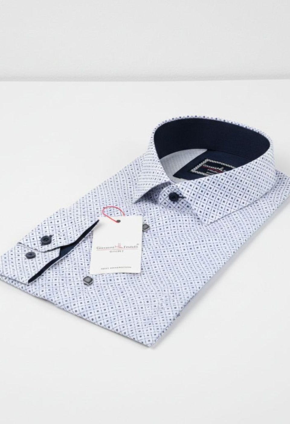6116 CR DIGITAL 010 Slim Fit Uzun Kol Desenli Dijital Baskılı Erkek Gömlek 3GMK316116010 - Giovanni Fratelli