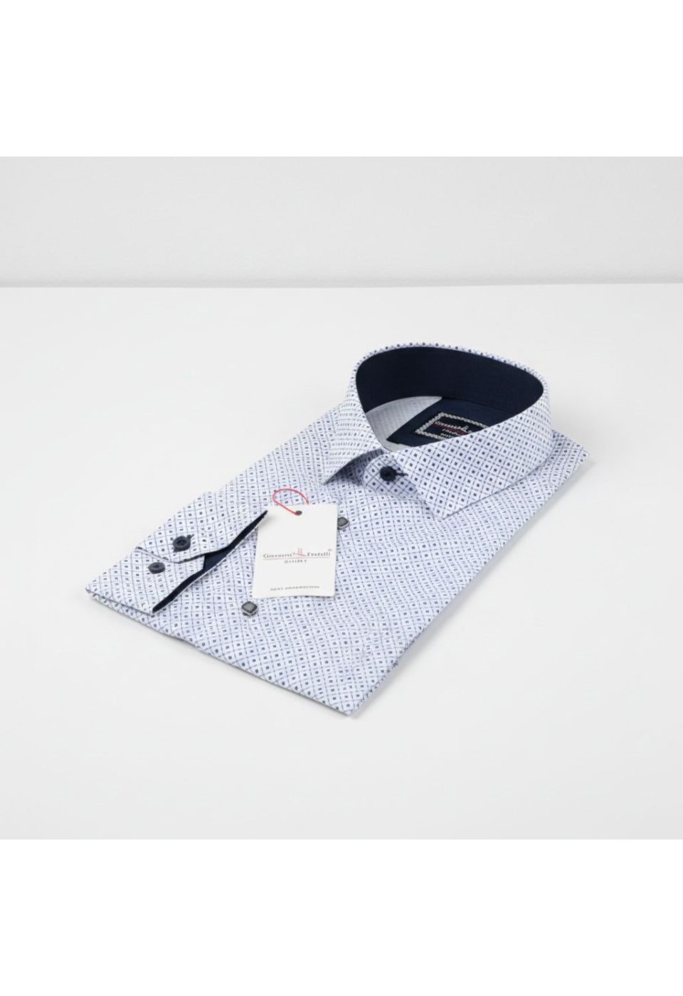 6116 CR DIGITAL 010 Slim Fit Uzun Kol Desenli Dijital Baskılı Erkek Gömlek 3GMK316116010 - Giovanni Fratelli