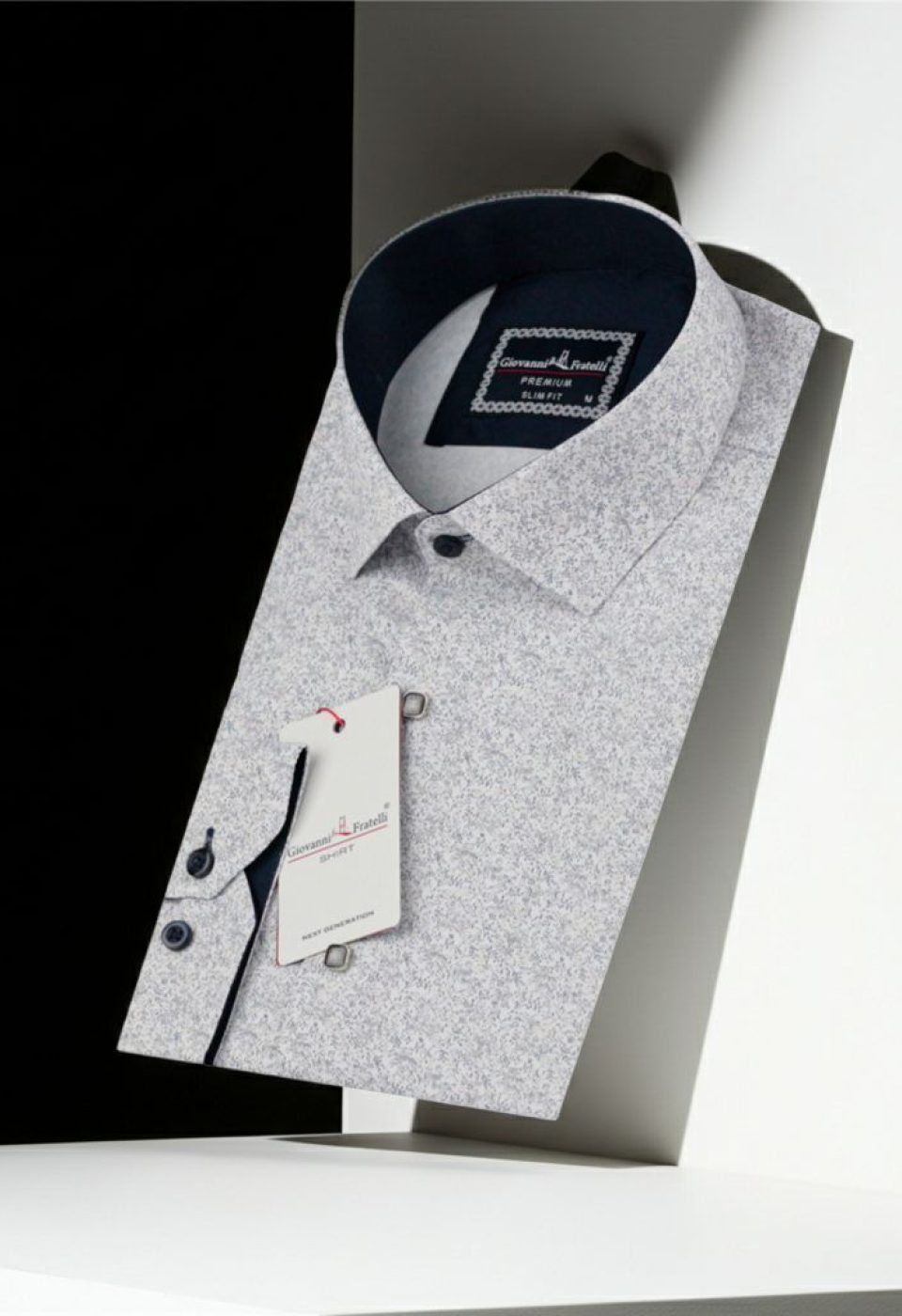 6116 CR DIGITAL 019 Slim Fit Uzun Kol Desenli Dijital Baskılı Erkek Gömlek 3GMK316116019 - Giovanni Fratelli