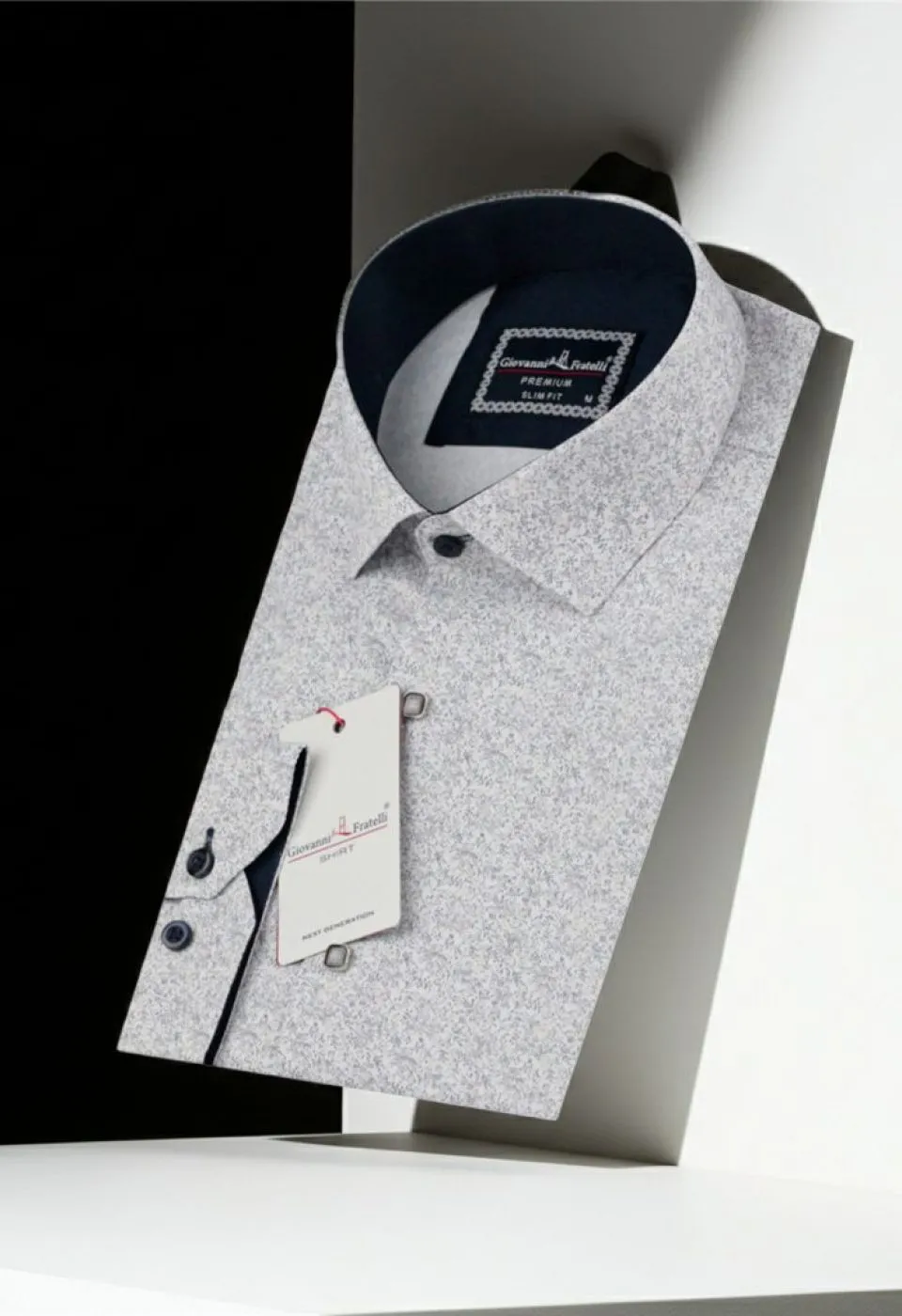 Slim Fit Uzun Kol Desenli Dijital Baskılı Erkek Gömlek 3GMK316116019 - Giovanni Fratelli