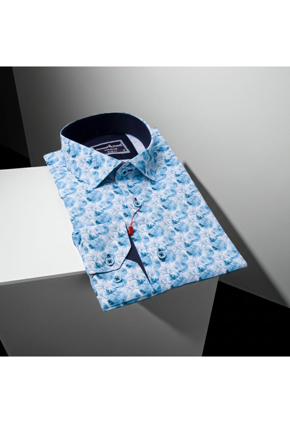 6118 CR DIGITAL 001 Slim Fit Uzun Kol Desenli Dijital Baskılı Erkek Gömlek 3GMK316118001 - Giovanni Fratelli