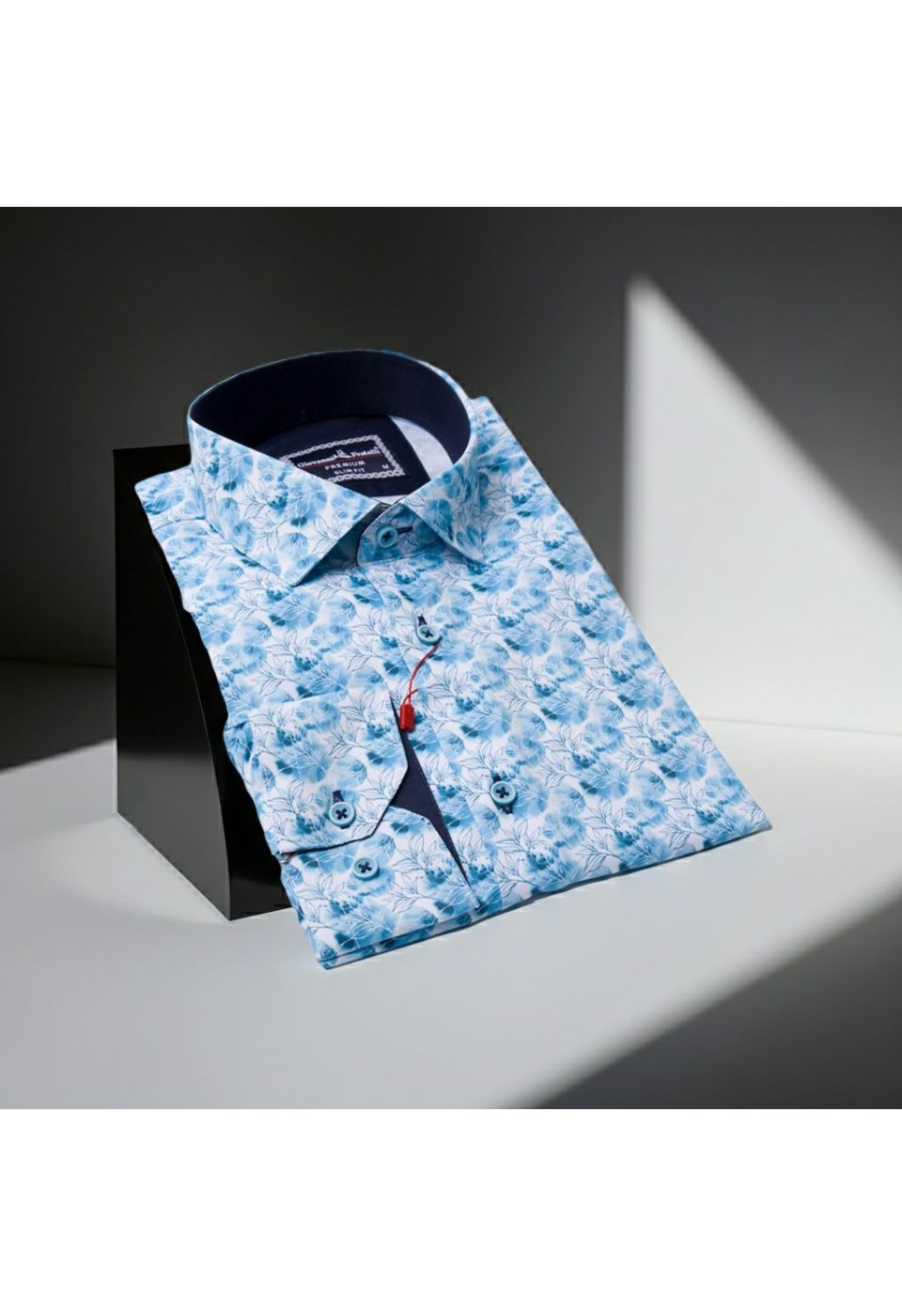 6118 CR DIGITAL 001 Slim Fit Uzun Kol Desenli Dijital Baskılı Erkek Gömlek 3GMK316118001 - Giovanni Fratelli