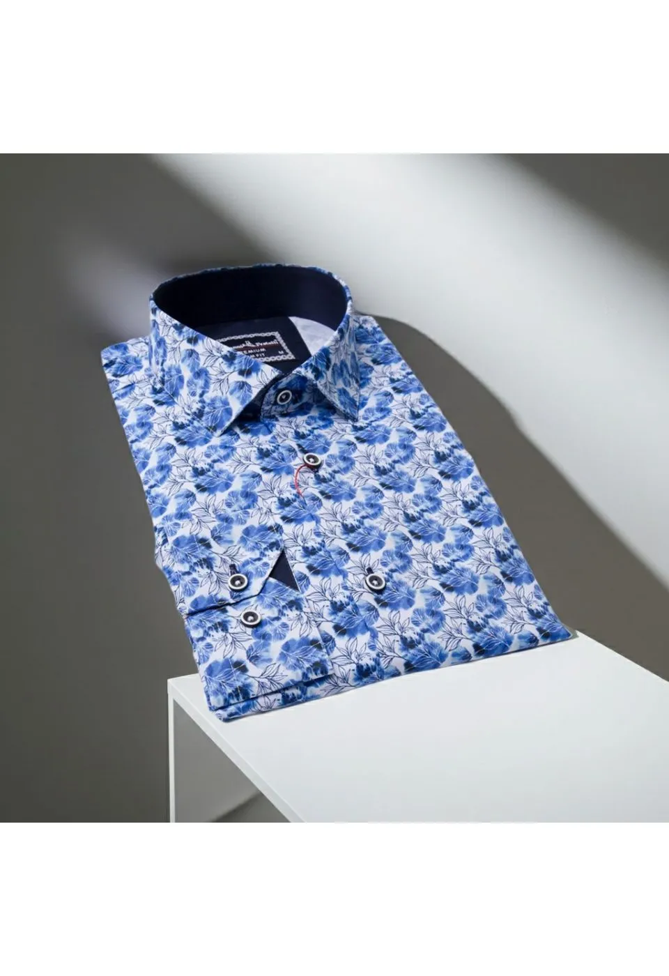 Slim Fit Uzun Kol Desenli Dijital Baskılı Erkek Gömlek 3GMK316118004 - Giovanni Fratelli