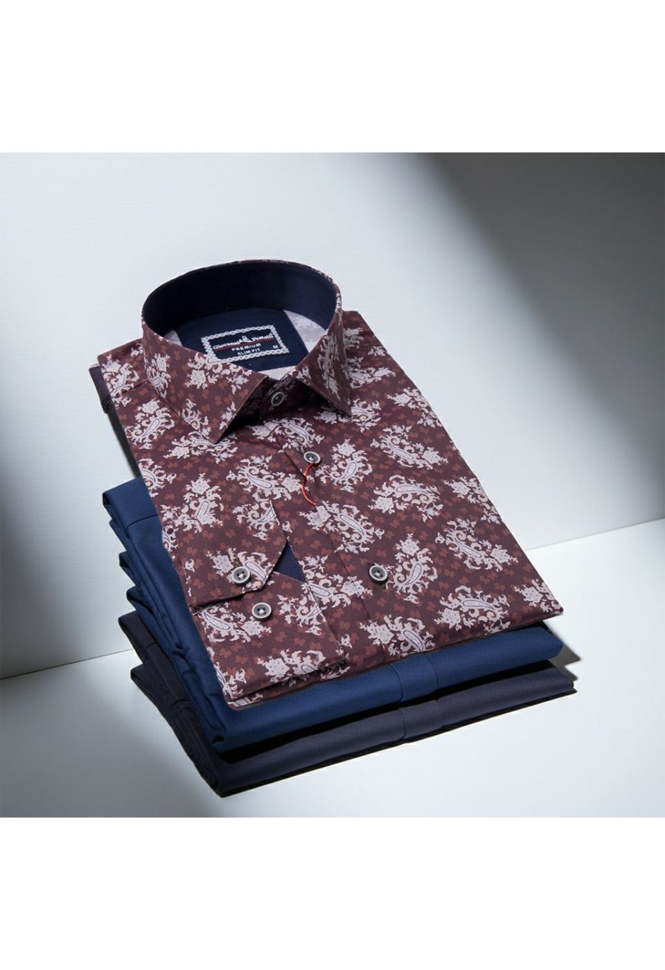 6118 CR DIGITAL 006 Slim Fit Uzun Kol Desenli Dijital Baskılı Erkek Gömlek 3GMK316118006 - Giovanni Fratelli