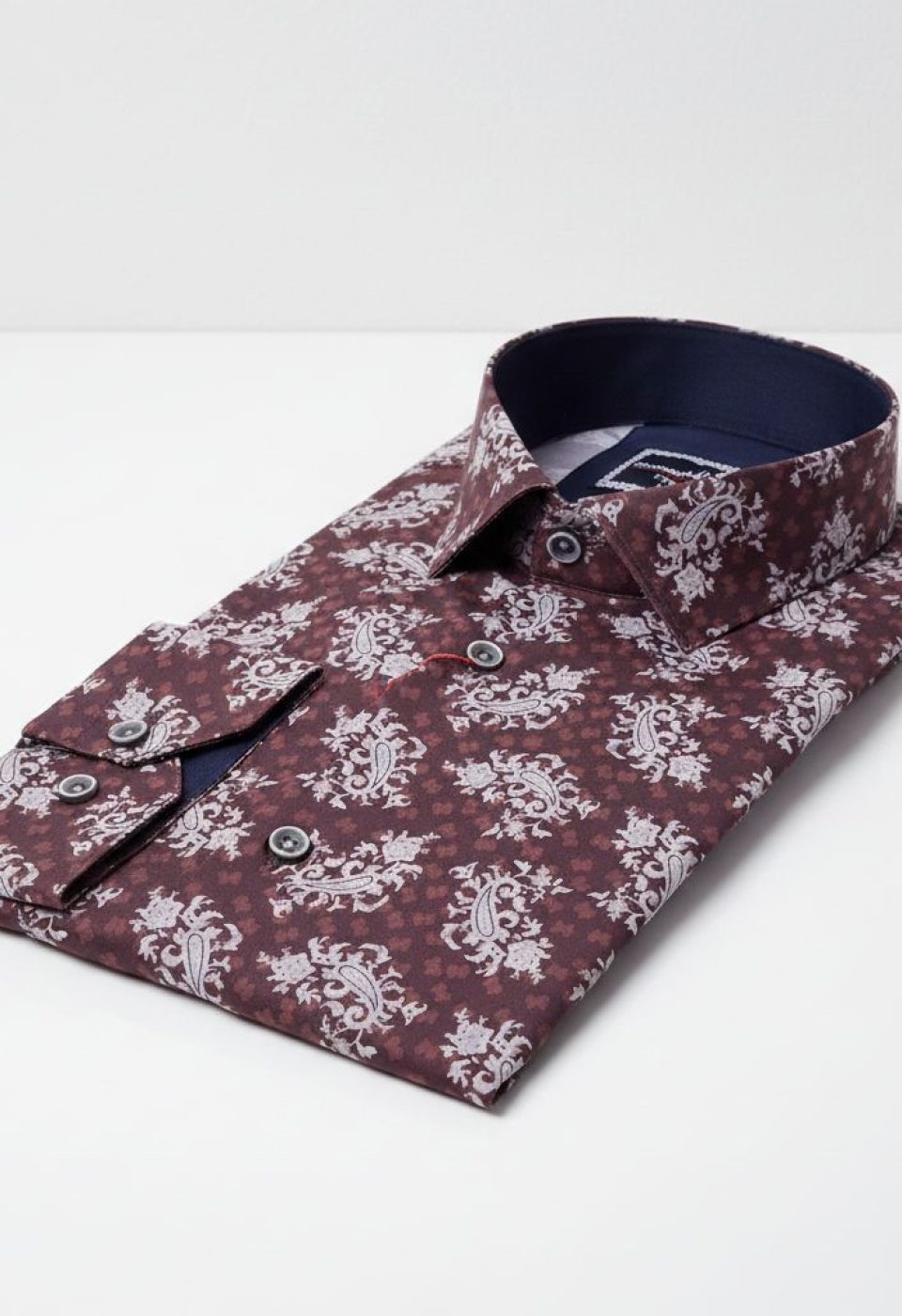 6118 CR DIGITAL 006 Slim Fit Uzun Kol Desenli Dijital Baskılı Erkek Gömlek 3GMK316118006 - Giovanni Fratelli