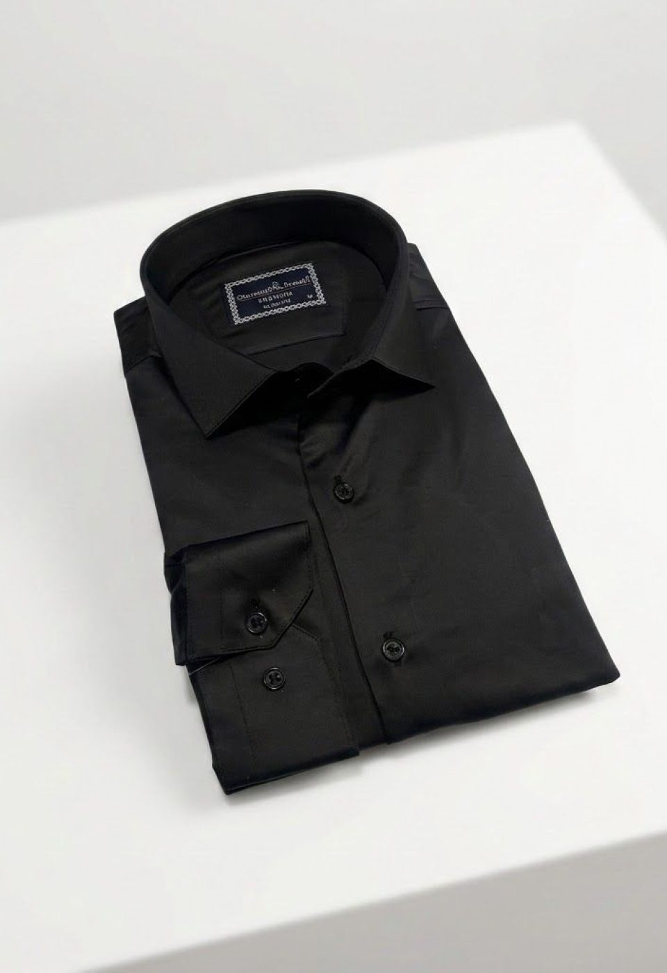 7091 CR SATIN 045 Slim Fit Uzun Kol Düz Renk Saten Erkek Gömlek 3GMK327091045 - Giovanni Fratelli