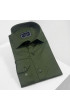Slim Fit Uzun Kol Düz Renk Saten Erkek Gömlek 3GMK327091055