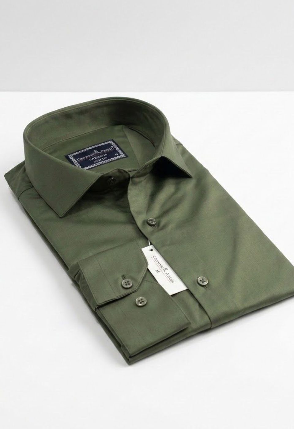 7091 CR SATIN 055 Slim Fit Uzun Kol Düz Renk Saten Erkek Gömlek 3GMK327091055 - Giovanni Fratelli