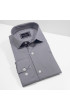 Slim Fit Uzun Kol Düz Renk Saten Erkek Gömlek 3GMK327091056