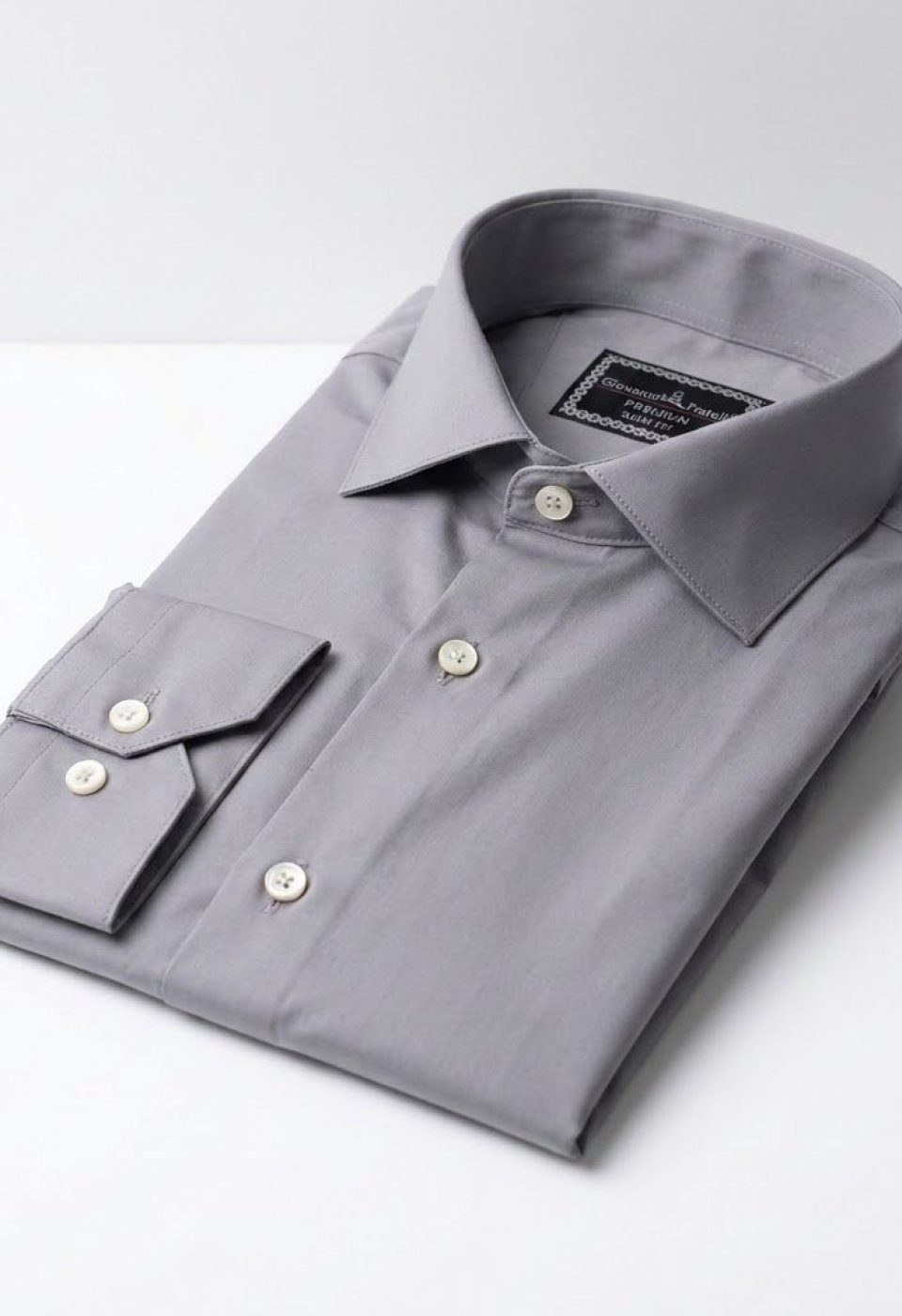 7091 CR SATIN 056 Slim Fit Uzun Kol Düz Renk Saten Erkek Gömlek 3GMK327091056 - Giovanni Fratelli