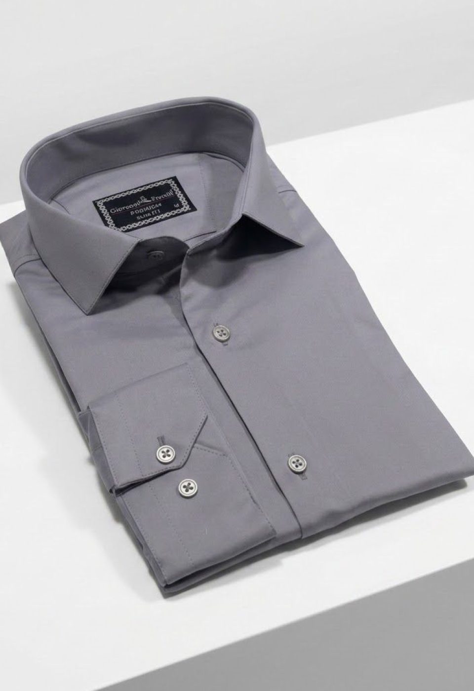 7091 CR SATIN 056 Slim Fit Uzun Kol Düz Renk Saten Erkek Gömlek 3GMK327091056 - Giovanni Fratelli