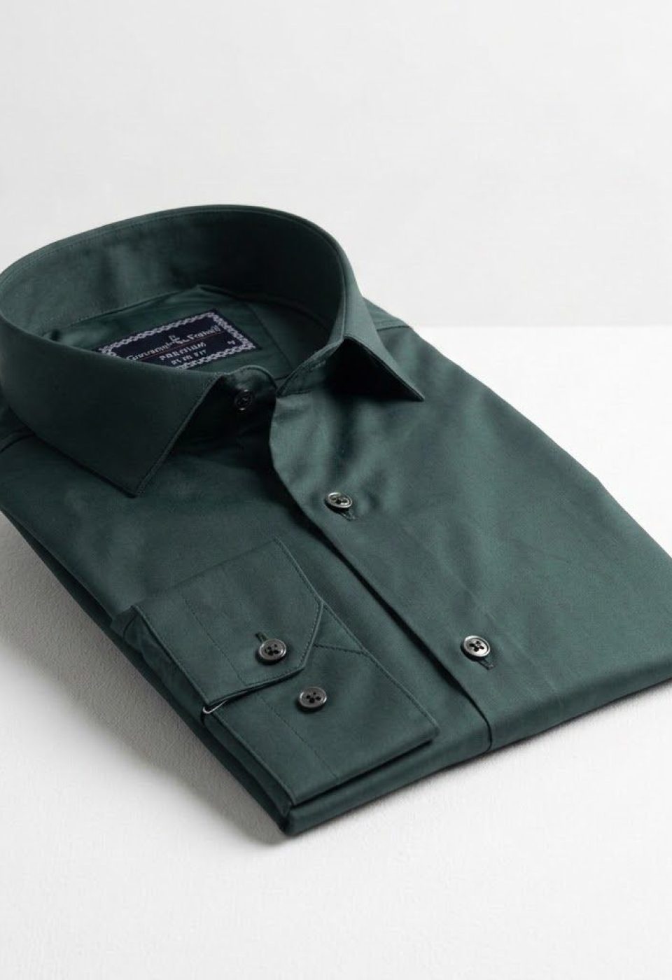 7091 CR SATIN 062 Slim Fit Uzun Kol Düz Renk Saten Erkek Gömlek 3GMK327091062 - Giovanni Fratelli