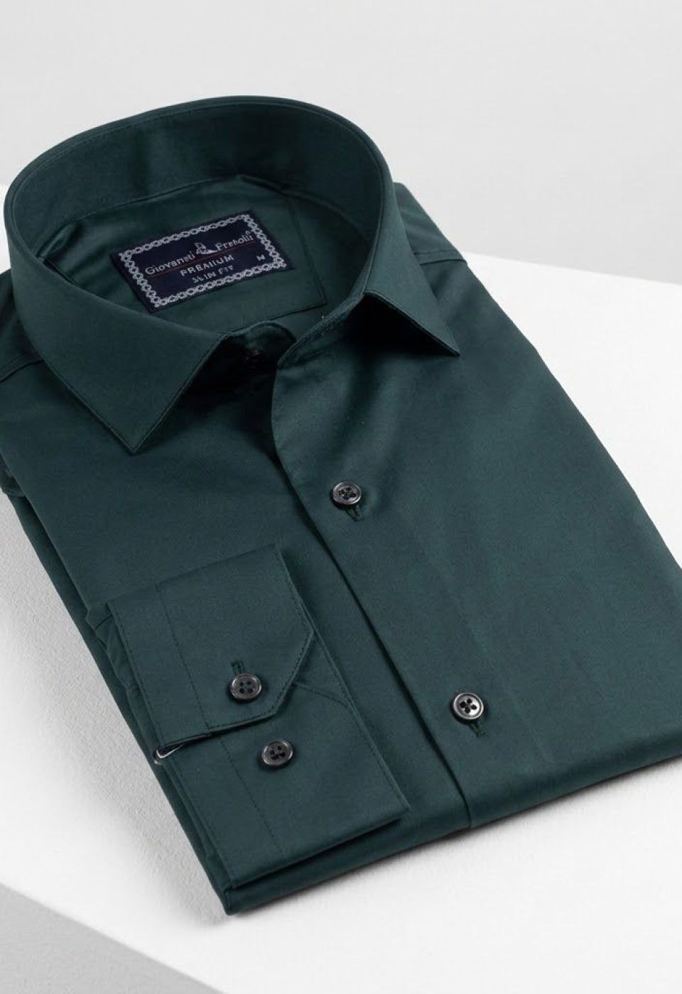 7091 CR SATIN 062 Slim Fit Uzun Kol Düz Renk Saten Erkek Gömlek 3GMK327091062 - Giovanni Fratelli