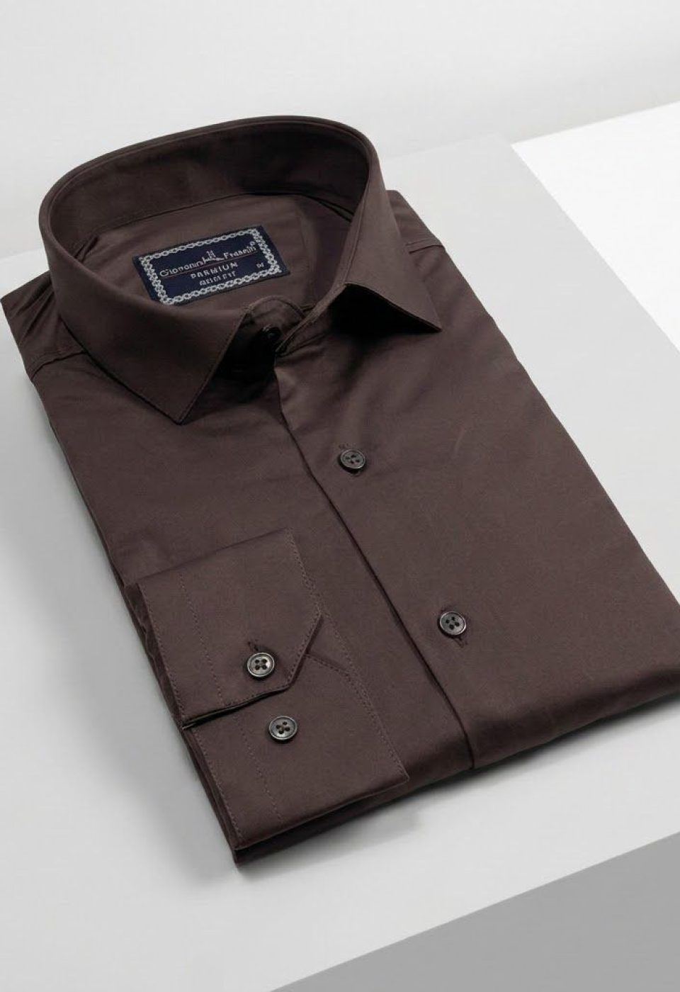 Slim Fit Uzun Kol Düz Renk Saten Erkek Gömlek 3GMK327091063 - Giovanni Fratelli