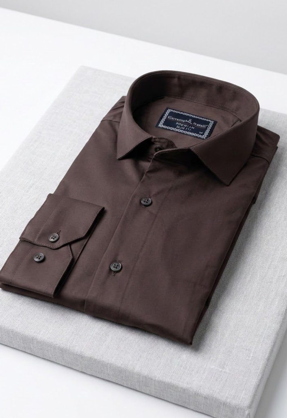 Slim Fit Uzun Kol Düz Renk Saten Erkek Gömlek 3GMK327091063 - Giovanni Fratelli