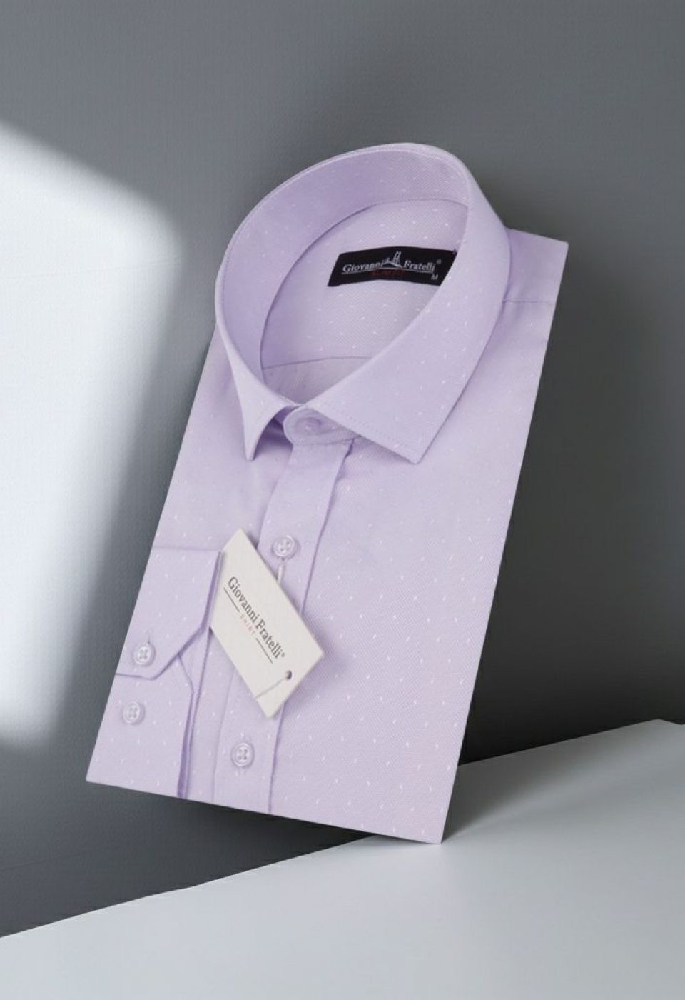 Slim Fit Uzun Kol Desenli Armürlü Jakar Erkek Gömlek 3GMK330372003