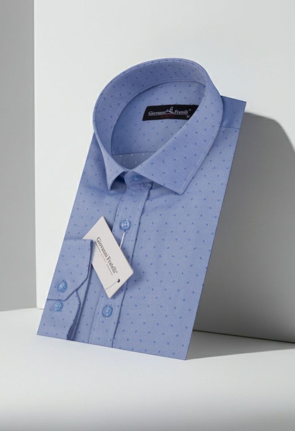 Slim Fit Uzun Kol Desenli Armürlü Jakar Erkek Gömlek 3GMK330372004