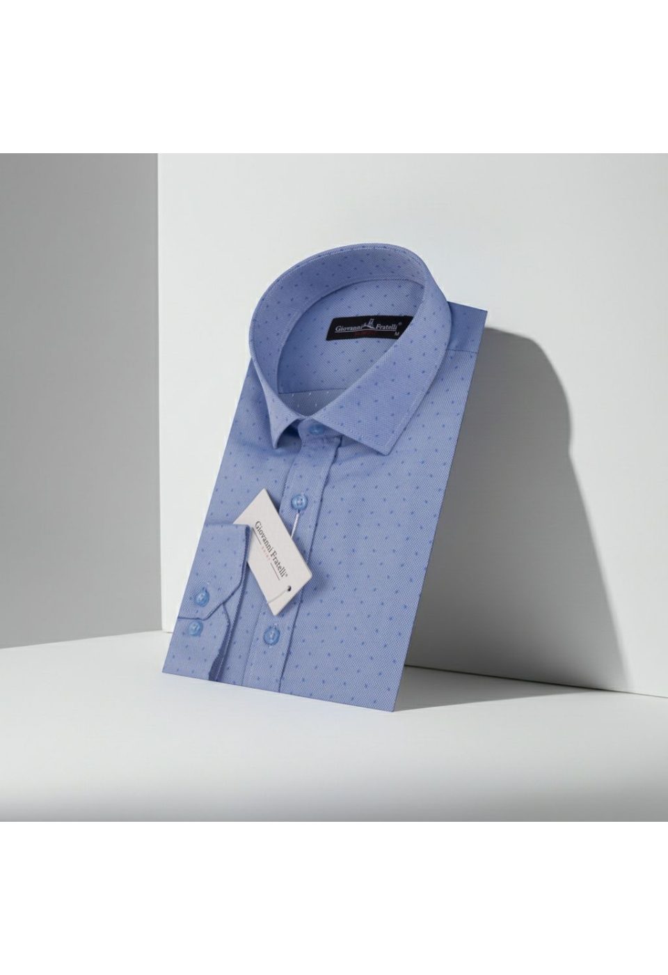 Slim Fit Uzun Kol Desenli Armürlü Jakar Erkek Gömlek 3GMK330372004 - Giovanni Fratelli
