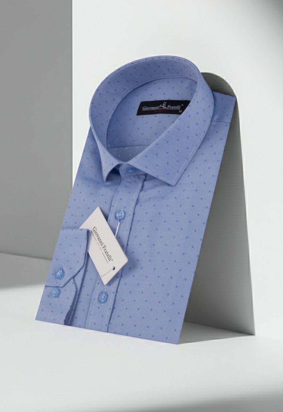 Slim Fit Uzun Kol Desenli Armürlü Jakar Erkek Gömlek 3GMK330372004