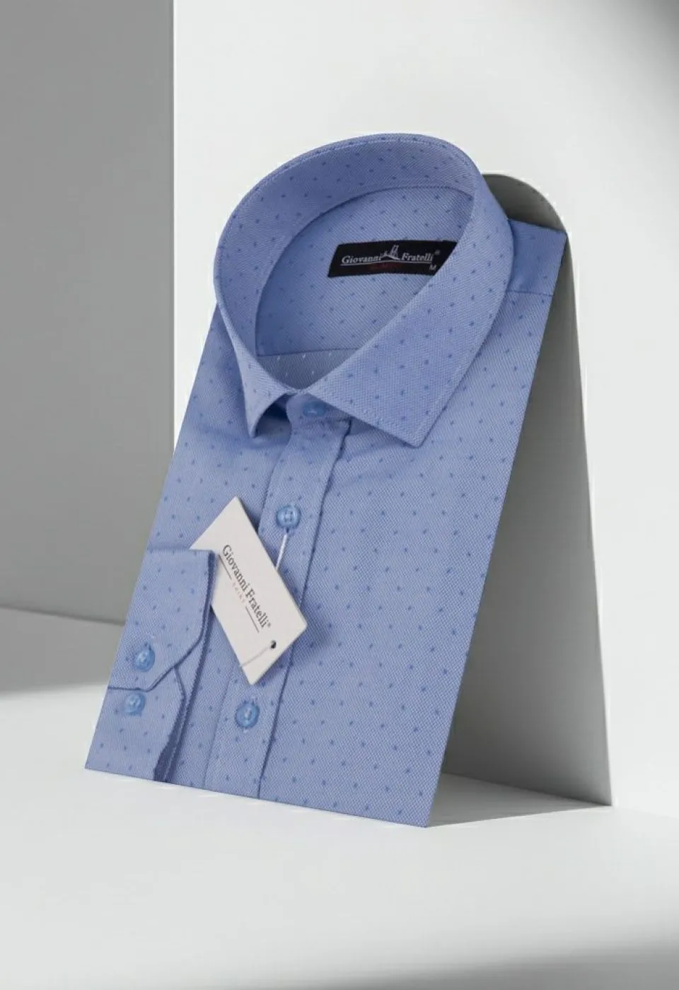Slim Fit Uzun Kol Desenli Armürlü Jakar Erkek Gömlek 3GMK330372004 - Giovanni Fratelli