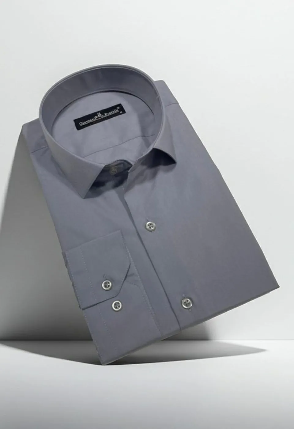 Slim Fit Uzun Kol Düz Renk Erkek Gömlek 3GMK310408009 - Giovanni Fratelli