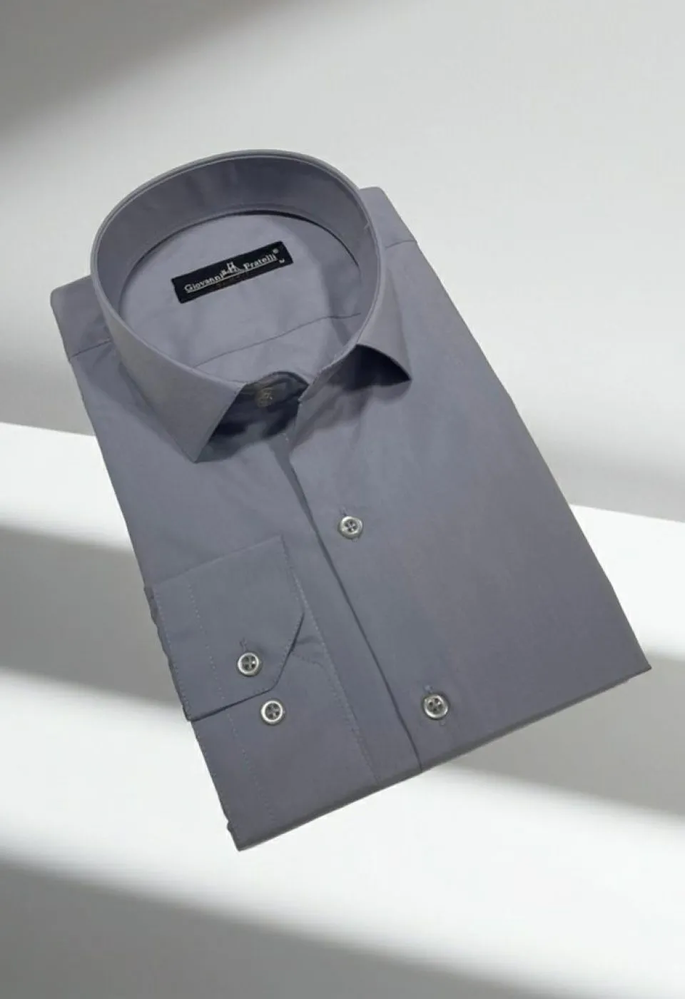 Slim Fit Uzun Kol Düz Renk Erkek Gömlek 3GMK310408009 - Giovanni Fratelli