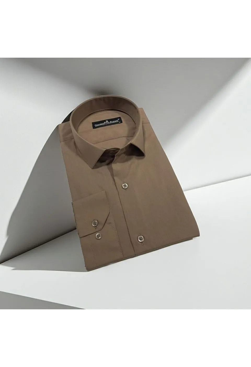 Slim Fit Uzun Kol Düz Renk Erkek Gömlek 3GMK310408010 - Giovanni Fratelli