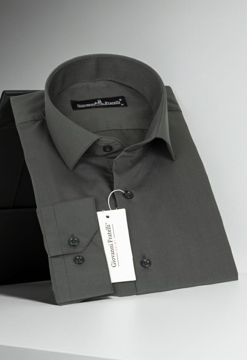 Slim Fit Uzun Kol Düz Renk Erkek Gömlek 3GMK310408012 - Giovanni Fratelli