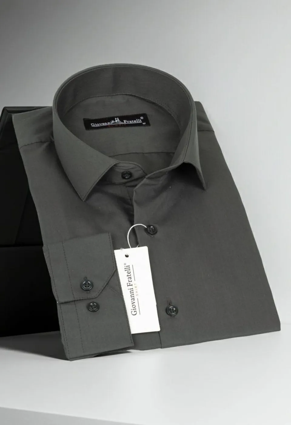 Slim Fit Uzun Kol Düz Renk Erkek Gömlek 3GMK310408012 - Giovanni Fratelli