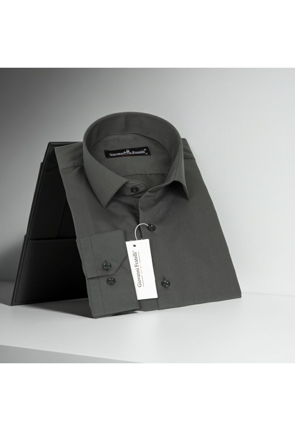 Slim Fit Uzun Kol Düz Renk Erkek Gömlek 3GMK310408012 - Giovanni Fratelli