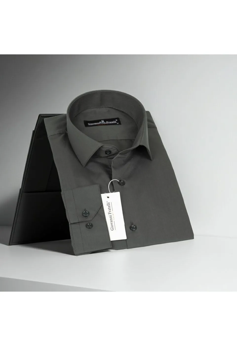 Slim Fit Uzun Kol Düz Renk Erkek Gömlek 3GMK310408012 - Giovanni Fratelli