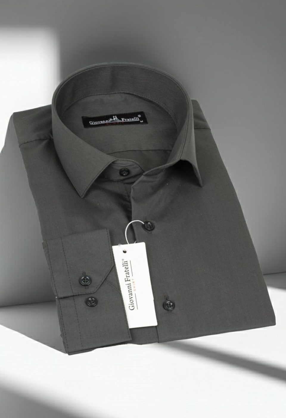 Slim Fit Uzun Kol Düz Renk Erkek Gömlek 3GMK310408012 - Giovanni Fratelli