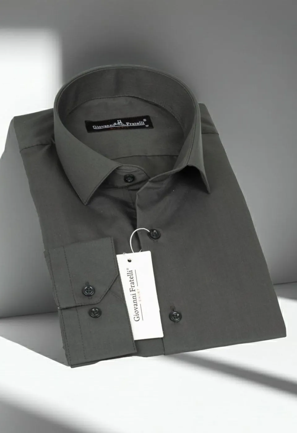 Slim Fit Uzun Kol Düz Renk Erkek Gömlek 3GMK310408012 - Giovanni Fratelli