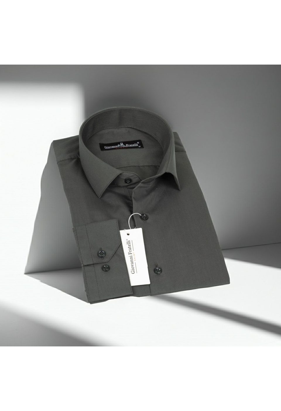 Slim Fit Uzun Kol Düz Renk Erkek Gömlek 3GMK310408012 - Giovanni Fratelli