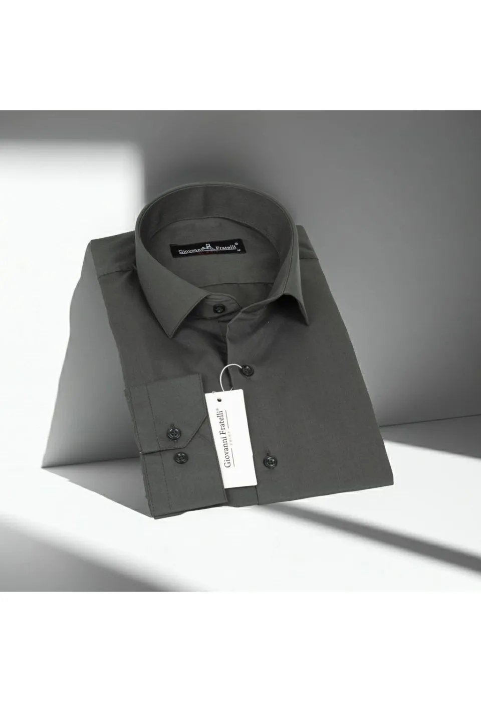 Slim Fit Uzun Kol Düz Renk Erkek Gömlek 3GMK310408012 - Giovanni Fratelli