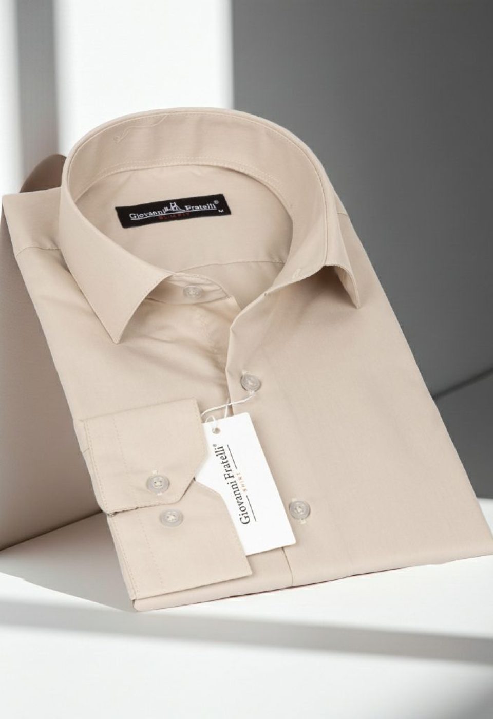 0408 CR 014 Slim Fit Uzun Kol Düz Renk Erkek Gömlek 3GMK310408014 - Giovanni Fratelli