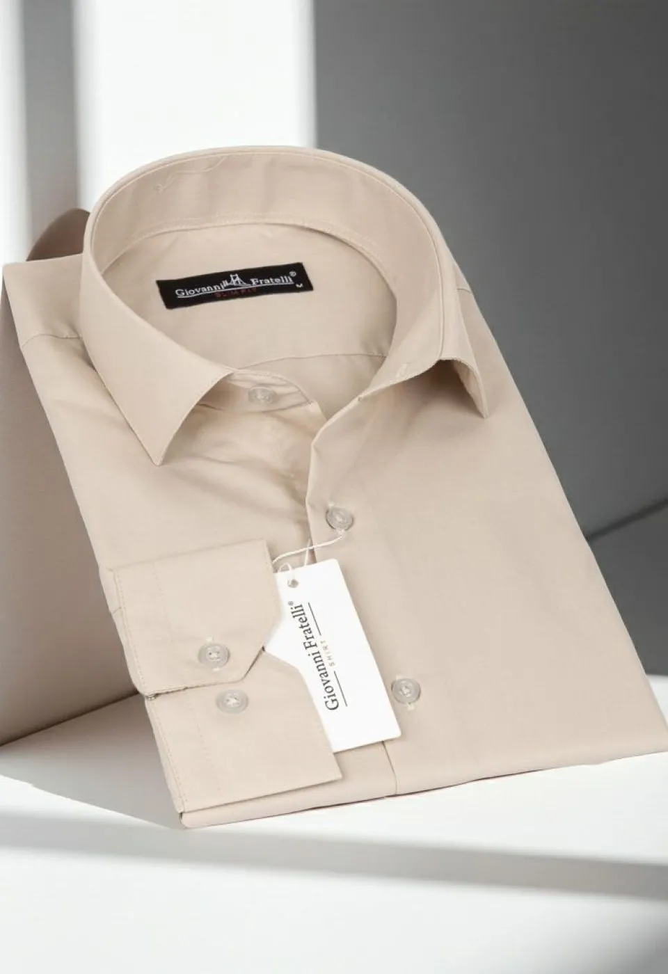 Slim Fit Uzun Kol Düz Renk Erkek Gömlek 3GMK310408014 - Giovanni Fratelli