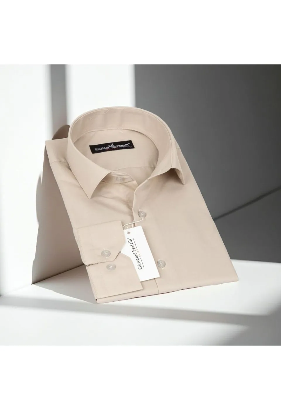 Slim Fit Uzun Kol Düz Renk Erkek Gömlek 3GMK310408014 - Giovanni Fratelli